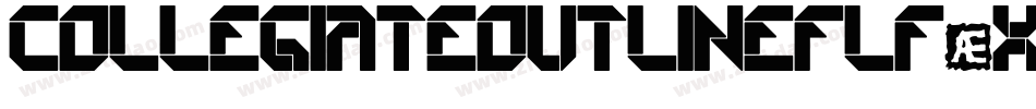 Collegiateoutlineflf-X3XZ字体转换