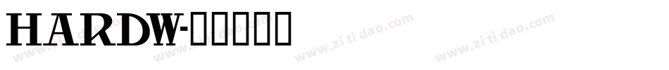 HARDW字体转换