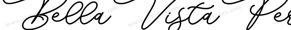 BellaVistaPersonalUse-L3O53字体转换