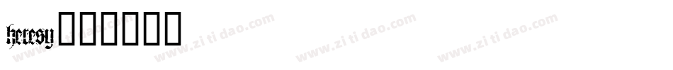 HERESY字体转换