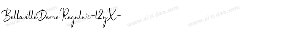 BellavilleDemoRegular-l2yX字体转换 BellavilleDemoRegular-l2yX字体转换