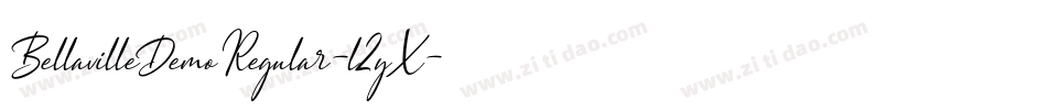 BellavilleDemoRegular-l2yX字体转换 BellavilleDemoRegular-l2yX字体转换