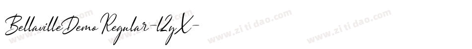 BellavilleDemoRegular-l2yX字体转换 BellavilleDemoRegular-l2yX字体转换