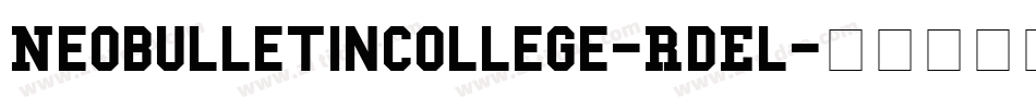 NeobulletinCollege-RdEl字体转换