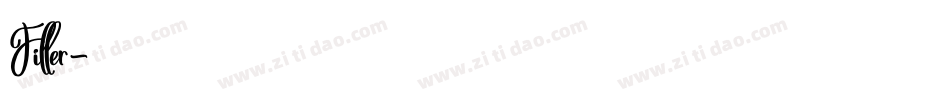 Filler字体转换
