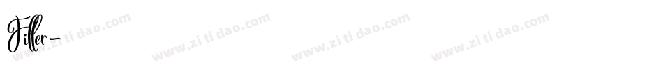 Filler字体转换