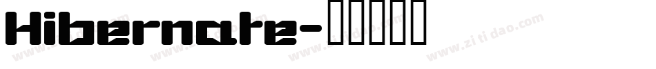 Hibernate字体转换