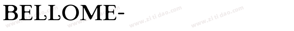 Bellome字体转换
