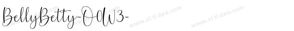 BellyBetty-O0W3字体转换