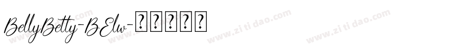 BellyBetty-BElw字体转换