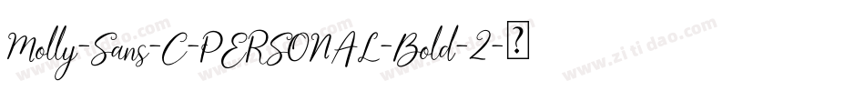 Molly-Sans-C-PERSONAL-Bold-2字体转换
