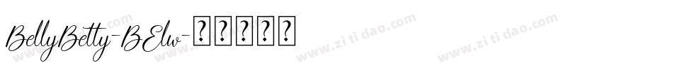 BellyBetty-BElw字体转换