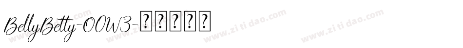 BellyBetty-O0W3字体转换