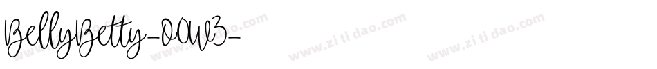 BellyBetty-O0W3字体转换