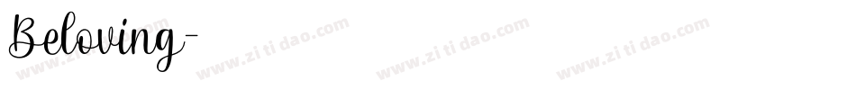 Beloving字体转换