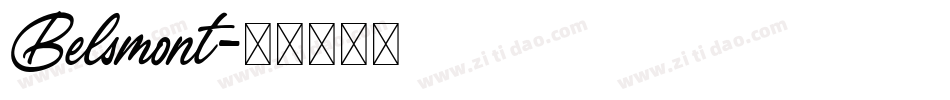 Belsmont字体转换