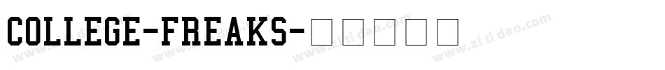 COLLEGE-FREAKS字体转换