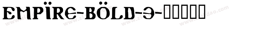 Empire-Bold-3字体转换