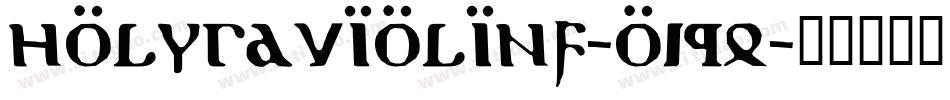 HolyRavioliNf-o19q字体转换