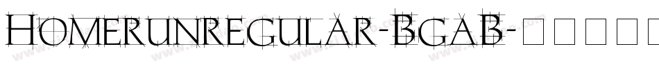 Homerunregular-BgaB字体转换