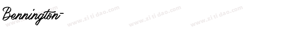 Bennington字体转换