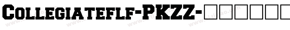 Collegiateflf-PKZZ字体转换