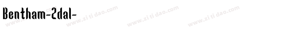 Bentham-2dal字体转换