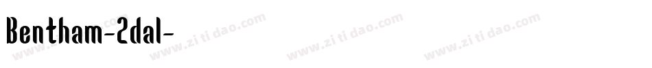 Bentham-2dal字体转换