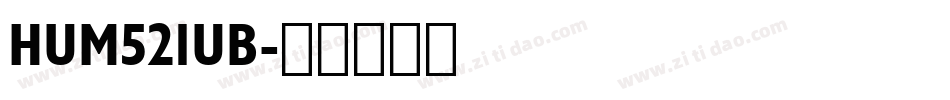 HUM521UB字体转换