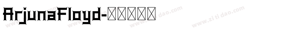 ArjunaFloyd字体转换
