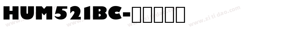 HUM521BC字体转换