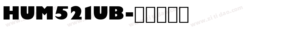 HUM521UB字体转换