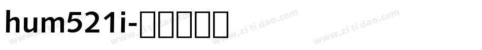 hum521i字体转换