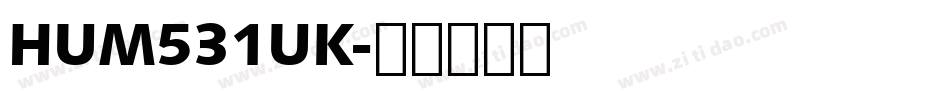 HUM531UK字体转换