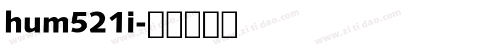 hum521i字体转换