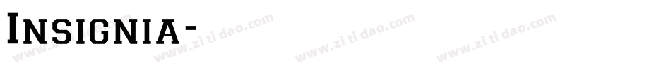 Insignia字体转换