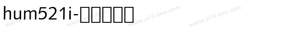 hum521i字体转换