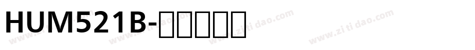 HUM521B字体转换