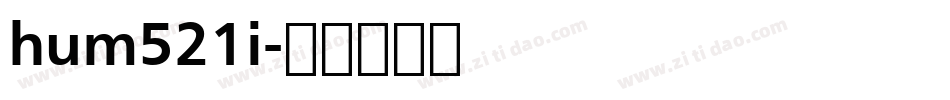 hum521i字体转换