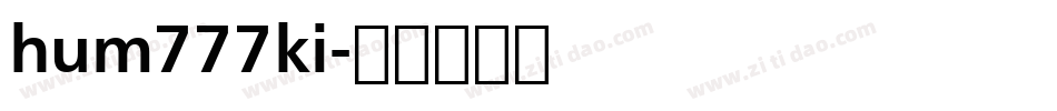 hum777ki字体转换