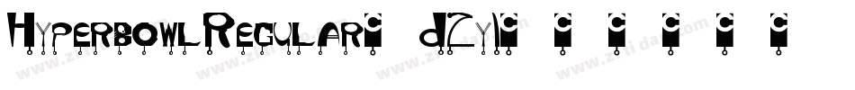 HyperbowlRegular-DZy1字体转换