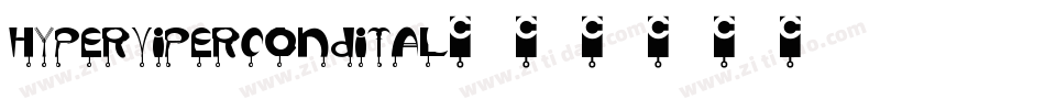 hypervipercondital字体转换