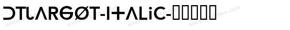 DTLArgoT-Italic字体转换