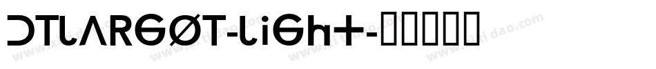 DTLArgoT-Light字体转换