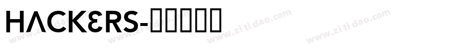 Hackers字体转换