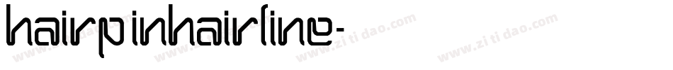 HairpinHairline字体转换
