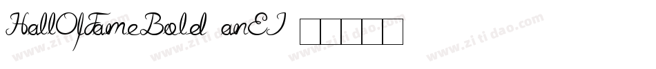 HallOfFameBold-anEJ字体转换