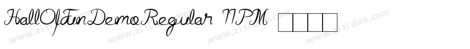 HallOfFunDemoRegular-11PM字体转换 HallOfFunDemoRegular-11PM字体转换