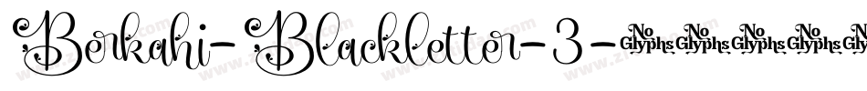 Berkahi-Blackletter-3字体转换