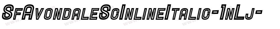 SfAvondaleScInlineItalic-1nLj字体转换